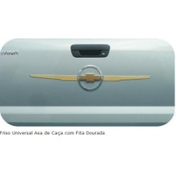 Friso Universal Dourado / Cromado Asa de Caça Par